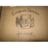 CRUICKSHANK, "Scraps & Sketches", obl. folio, 22 / 24 plates (1).