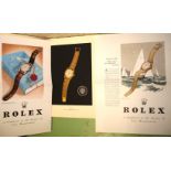 [ROLEX] Rolex Jubilee 1905 - 1920 - 1945, 4to, 25 tipped-in col. plates, card covers, slipcase,