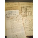 SLAVERY / CUBA. Group of manuscript documents recording the sale and transport of slaves /