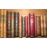 [BINDINGS] collection of 14 various leather bindings, sm 8vo et infra, incl. Bacon's Essays, 1863,