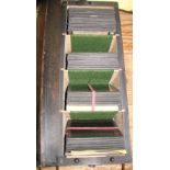 PHOTOGRAPHY / CARIBBEAN. Wooden box of 42 magic lantern slides of Barbados, Trinidad, Cartagena,