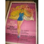 [FILM POSTER] Bathing Beauty, USA copyright 1944, folds, 41 x 27 inches (some tears and splits).