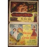 [FILM POSTERS] 2 x cabinet posters, small, each 11 x 14 inches (2).
