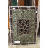 A French Touraine leaded glass panel.