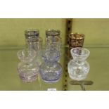 Decorative glass beakers etc.