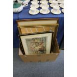 After James Gillray "Theatrical Scene" colour print and various other paintings and prints.