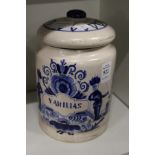 A continental pottery storage jar.