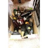 A box of wines and spirits.