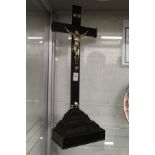 An ebony crucifix.