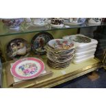 A large quantity of collector's plates to include Chelsea Flower Show plate, Fairy plates,