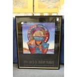 Joe Maktima "Santa Fe Indian Market" colour print.