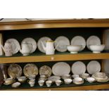 A good collection of modern Crown Derby porcelain, various designs to include Gold Aves, Brocade,