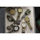 A quantity wristwatches, watch parts etc.
