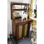 A good Regency rosewood chiffonier of small size.