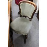 A Victorian mahogany dining chair.