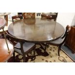 A Regency style circular mahogany breakfast table.