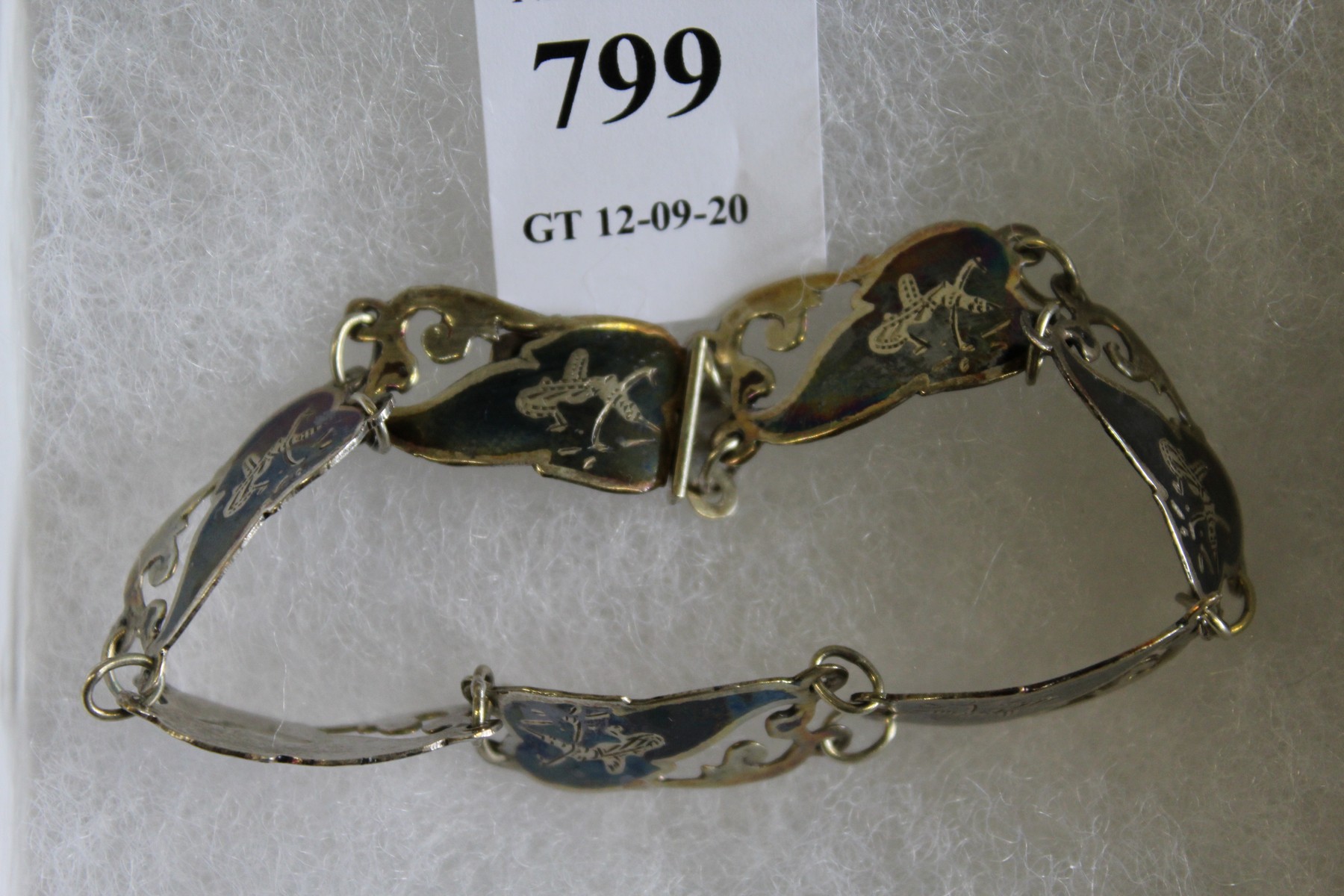 An eastern silver bracelet. - Image 2 of 2