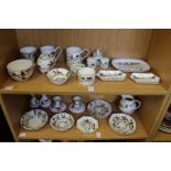 A quantity of Coalport Hunting Scene china and other similar makes.