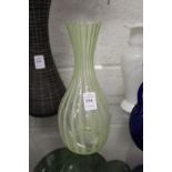 A stylish glass vase.