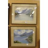 E MacPherson "Scottish Views" watercolour, a pair.