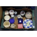 A collection of decorative and household china.