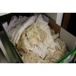 A box of doilies etc.