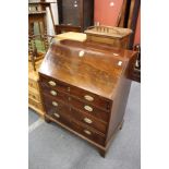 A George III mahogany bureau.