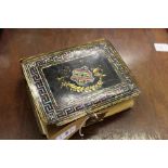 A small Victorian lacquer photograph album.