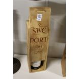 Smith Woodhouse, a bottle of late bottled vintage port 1974, in a wooden case.