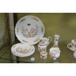 A small group of Aynsley Cottage Garden china.