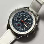 A gent's Sekonda chronograph style wristwatch, boxed.
