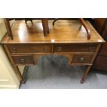 A mahogany four drawer wash stand / side table.