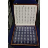 The Royal Crystal Cameos, a boxed set of forty two intaglio engraved Royal portrait busts.