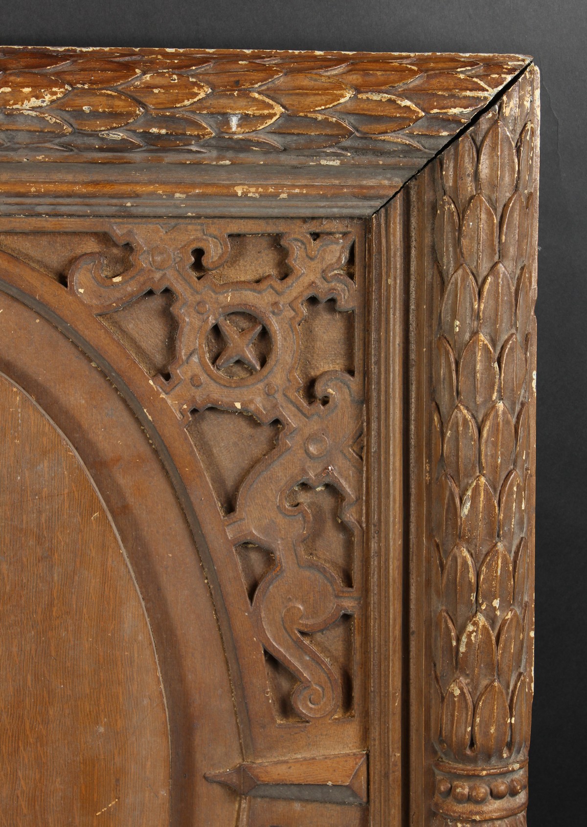 A 19th Century Carved Oak Frame, 23.5" x 25" - 59.75cm x 63.5cm into the rebate. (Rebate Size)