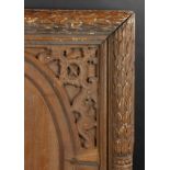 A 19th Century Carved Oak Frame, 23.5" x 25" - 59.75cm x 63.5cm into the rebate. (Rebate Size)