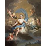 Jacques-Francois Delyen (1684-1761) Court Painter of King Louis XV. 'Aurora Triumphant' and 'Diana