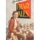 Van Jones. 'Friary Ales', Artwork for Friary Ales Poster, Signed, Oil on Board. 27" x 19".