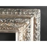 18th Century English School. A Carved Wood Silvered Frame, with Lely Panels, and Later Silvered