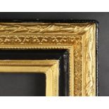 Late 19th Century French Composition Frame Painted Black & Gold. 30" x 37" - 76.25cm x 94cm. (Rebate