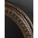 An 18th Century Carved and Moulded Oval Frame. 20.75" x 17" - 52.75 x 43cm. (Rebate Size)