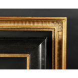 A 19th Century Ebonised Frame, 13" x 10" - 33cm x 25.5cm. And an Early 20th Century Frame, 15" x