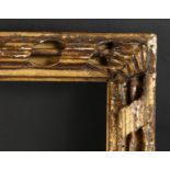 WITHDRAWN A 19th Century English Carved Frame. 26" x 40" - 66cm x 101.5cm. (Rebate Size)