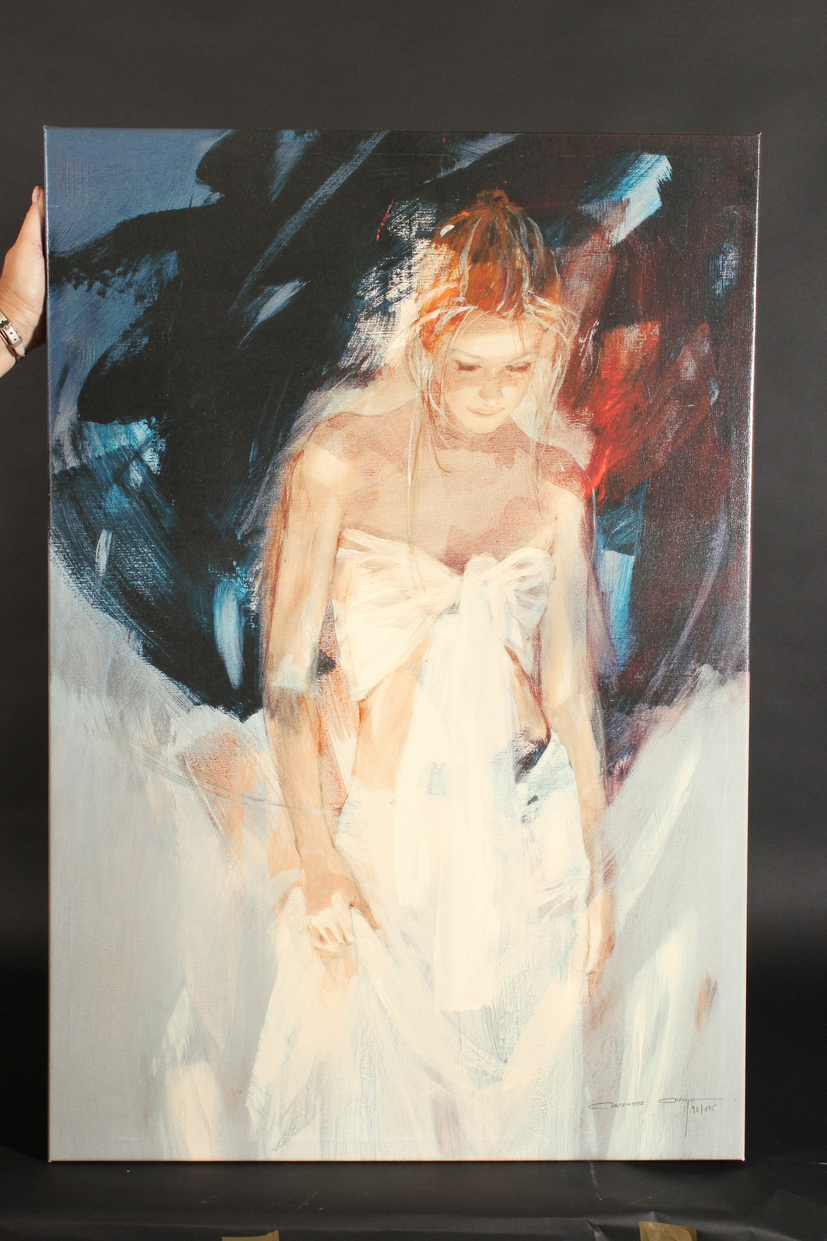 Christine Comyn. 'Backstage', a Signed and Numbered, 92/195, Limited Edition Print, 38" x 26". - Image 2 of 4