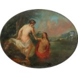 Henri Charles Antoine Baron (1816-1885) French. A Pair of Oil on Panel Scenes of Classical Figures