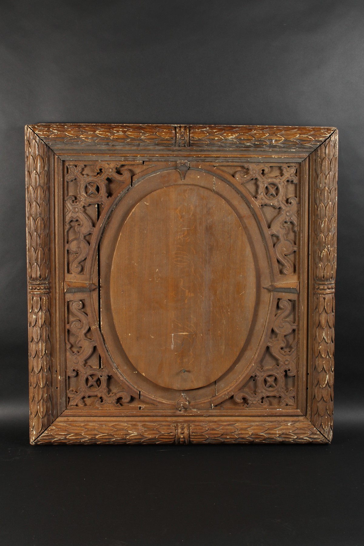 A 19th Century Carved Oak Frame, 23.5" x 25" - 59.75cm x 63.5cm into the rebate. (Rebate Size) - Image 2 of 3