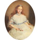 Edwin Dalton Smith (1800-1883) British. 'A Portrait of Maria Treffry of Place House, Fowey,