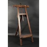 A 19th Century Mahogany Easel. 40" x 13" - 101.5cm x 33cm. (Rebate Size)