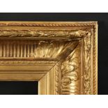 A Pair of 19th Century Gilt Composition Frames with Acanthus Corners. 16" x 9" - 40.75cm x 23cm. (
