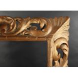 A 19th Century Carved Florentine Style Frame. 18" x 15" - 45.75cm x 38cm. (Rebate Size)