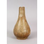 A CHINESE SMALL SONG STYLE CRACKLE GLAZED POTTERY VASE, 12.5cm